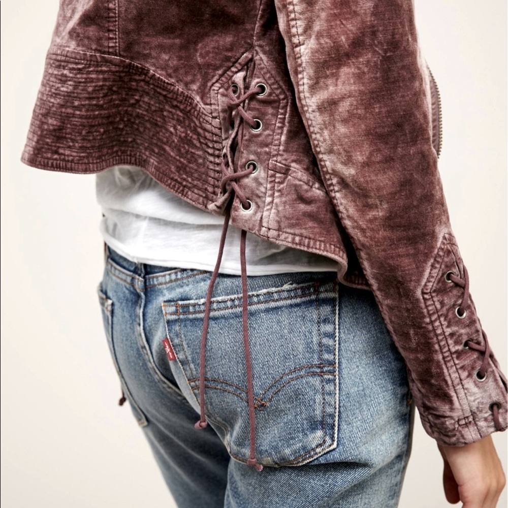 Free People velvet Moro jacket